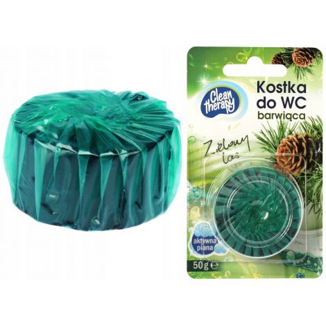 Kostka barwiąca do WC Ravi 50g Zielony Las